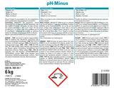 pH-Minus 6kg Granulat zur Senkung eines pH-Wertes über 7,4